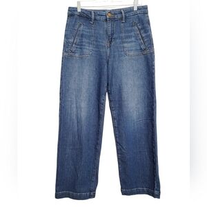 JAG Jeans Sophia Wide Leg Crop Jeans Women’s Size 8 / 30 Blue Stretch Denim